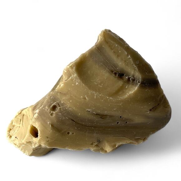 Carmel Swirl Art Glass Cullet Glowing Selenium Swirl Slag Glass #4GL124 - Picture 5 of 7